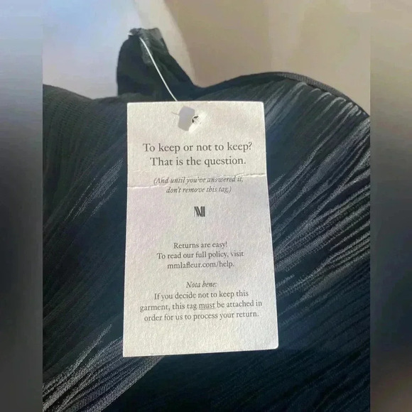 MM. Lafleur New York Devlin -Pleat Jersey Black Long Maxi Dress Size 4 NWT - Picture 10 of 14